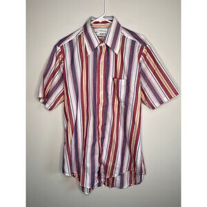 1970s Andhurst Patriotic Stripe Cowboy Rodeo Western Disco Dagger Shirt XL